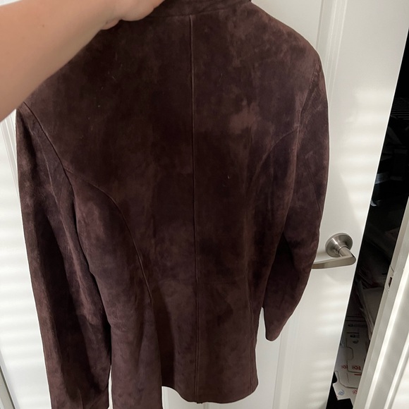 Vintage St. John's Bay Dark Brown Suede Jacket - Picture 6 of 8